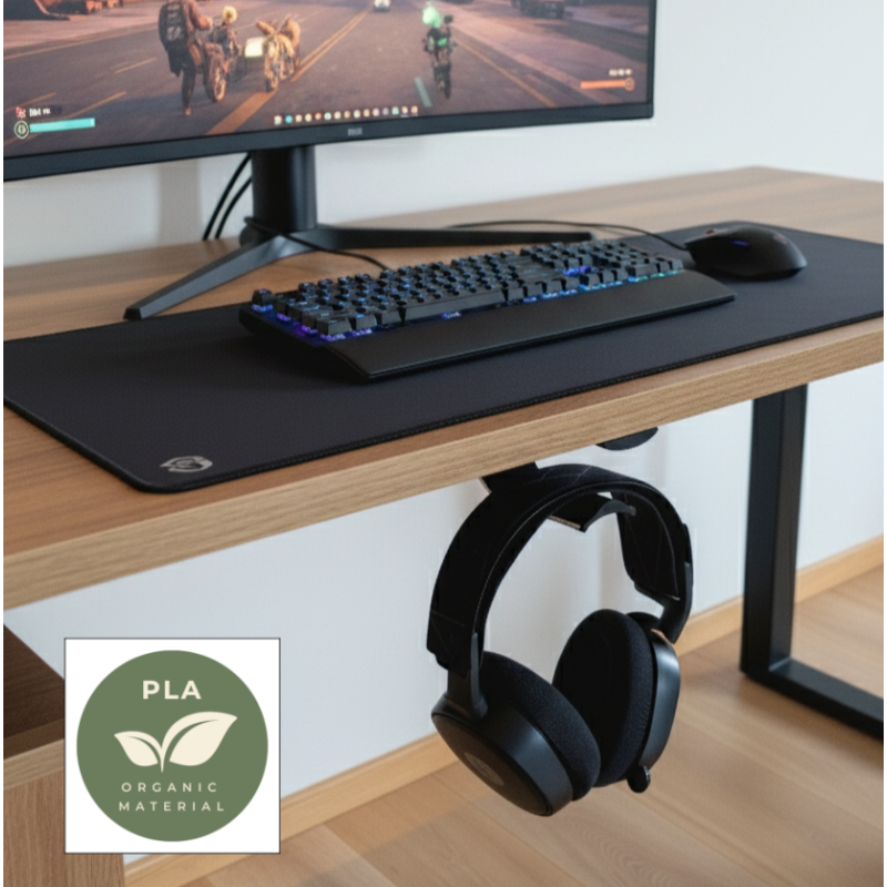 Kopfhörerhalter für Untertisch / Regal