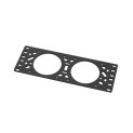 10-Zoll-Rack-Lüfterplatte für 2 × 80-mm-Lüfter 10-Zoll-Rack-Lüfterplatte für 2 × 80-mm-Lüfter
