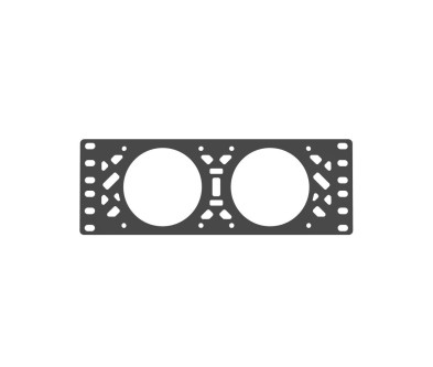 10-Zoll-Rack-Lüfterplatte für 2 × 80-mm-Lüfter