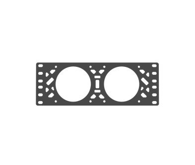 10-Zoll-Rack-Lüfterplatte für 2 × 80-mm-Lüfter