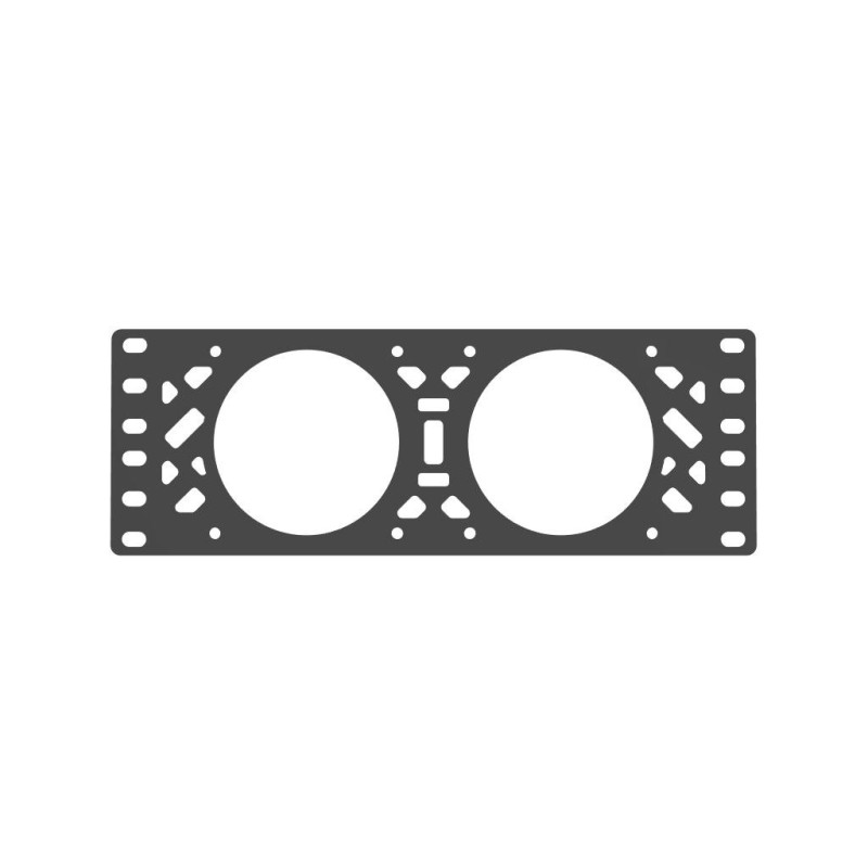 10-Zoll-Rack-Lüfterplatte für 2 × 80-mm-Lüfter 10-Zoll-Rack-Lüfterplatte für 2 × 80-mm-Lüfter