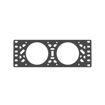 10-Zoll-Rack-Lüfterplatte für 2 × 80-mm-Lüfter
