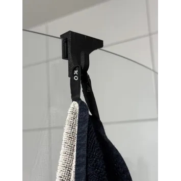 Duschhaken für Glastür