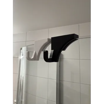 Duschhaken für Glastür